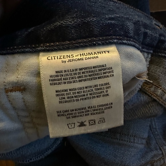 CITIZENS OF HUMANITY LIYA HI-LO HEM CLASSIC FIT JEANS size 25 style 1620C-749 - Picture 5 of 9